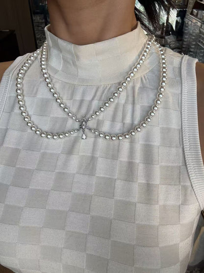 Double Layer Pearl Tassel Body Chain