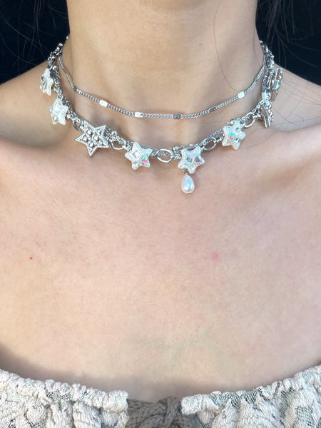 Stardew Pearl Layered Choker