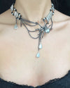 Arachne Matrix - Gunmetal Pearl Choker