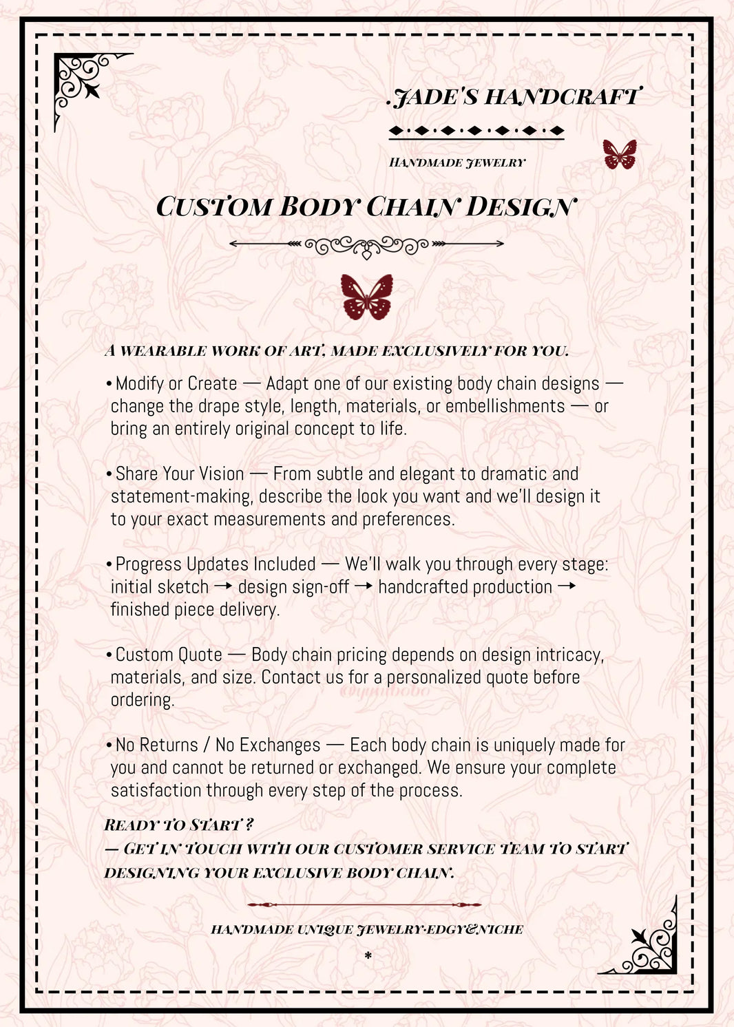 Custom Body Chain Design