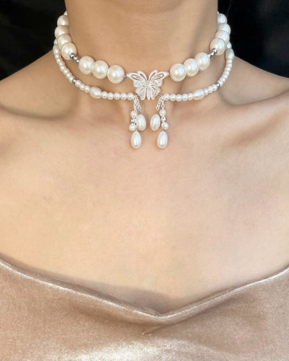 Goth Pearl Butterfly