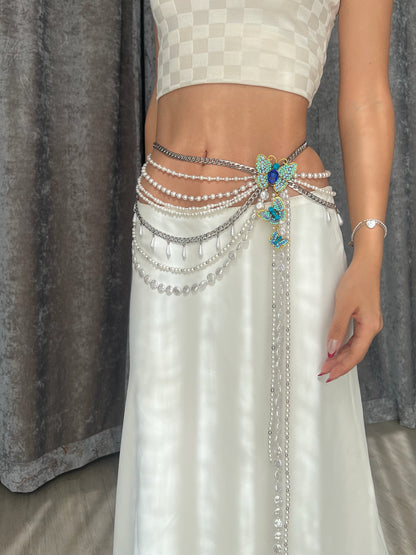 Layer Pearl Waist Chain