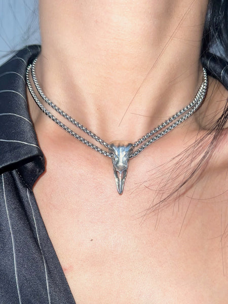 Gothic Multi Layer Cross Necklace