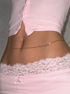 Tiny Cross Thin Gold Chain